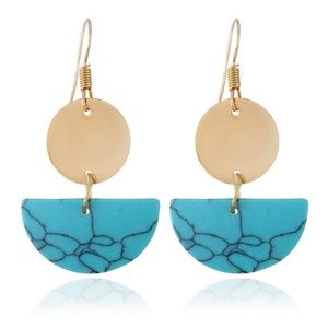 ASHLYN | Marble Statement Drop Earrings